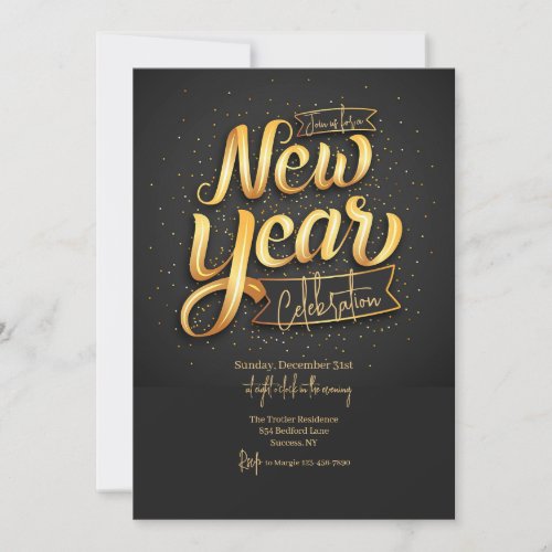 New Year Celebration Invitation