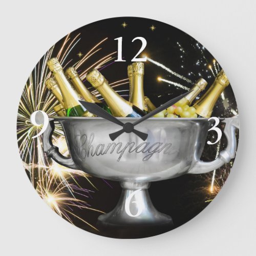 New Year Celebration Large Clock