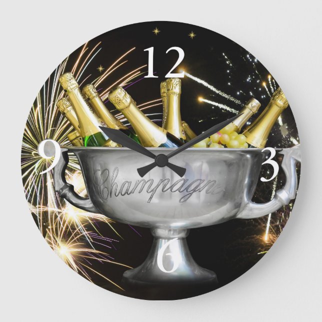 New Year Celebration Large Clock (Front)
