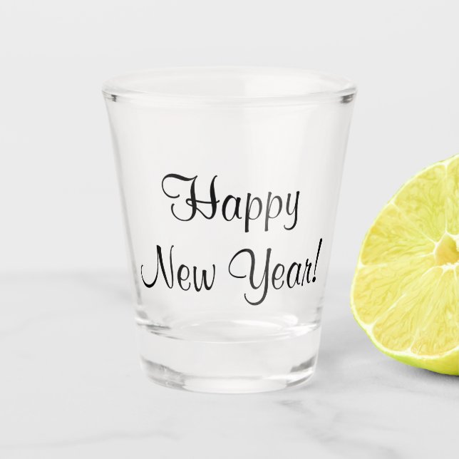 New Year Celebration Shot Glass (Front)