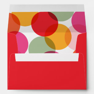 New Year Cheer Colorful Fun Confetti Dots Holiday Envelope