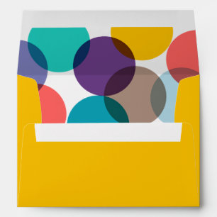 New Year Cheer Colorful Fun Confetti Dots Holiday Envelope