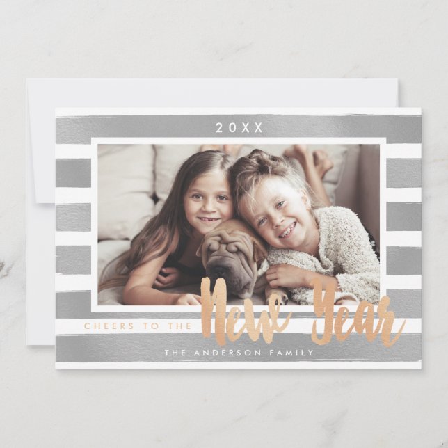 New Year Cheer - photo card (Front)