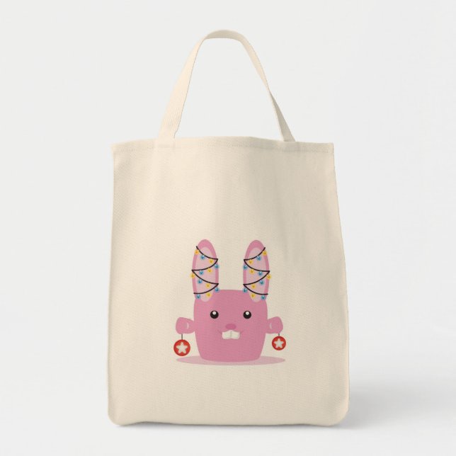 New year / Christmas bunny Tote Bag (Front)