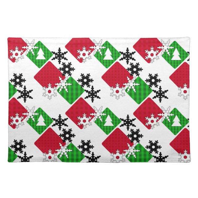 New year , Christmas Cloth Placemat (Front)
