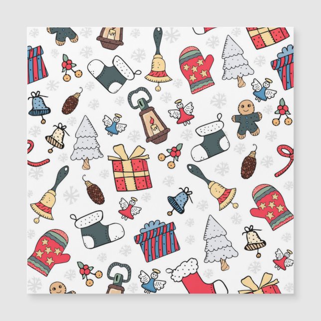 New Year: Christmas Holiday Pattern. (Front)