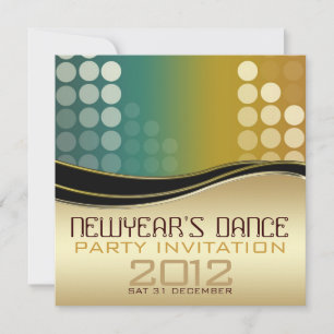 New Year Club DJ Dance Party Invitation