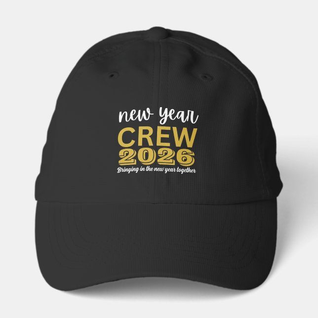 New Year Crew 2026 Performance Cap (Front)