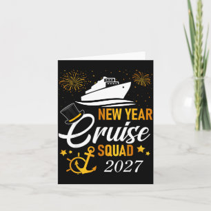 New Year Cruise Squad 2027 Winter Vacation Reunion Card