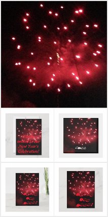 New Year Custom Red Fireworks