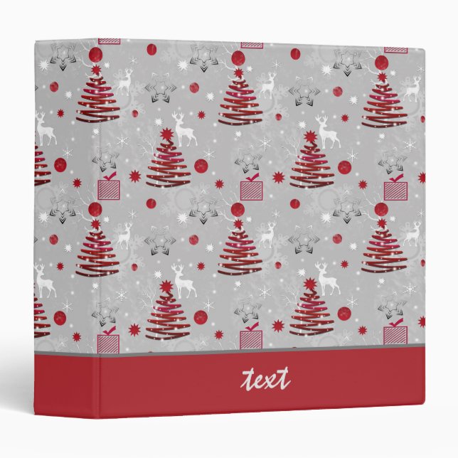 New year decor, christmas 3 ring binder (Front/Spine)