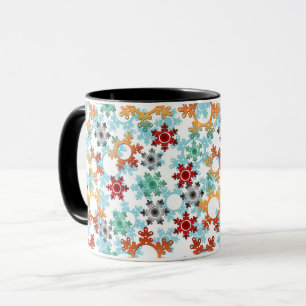 New year decor, christmas, new year, snow mug