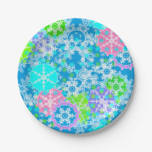 New year design guest book paper plates