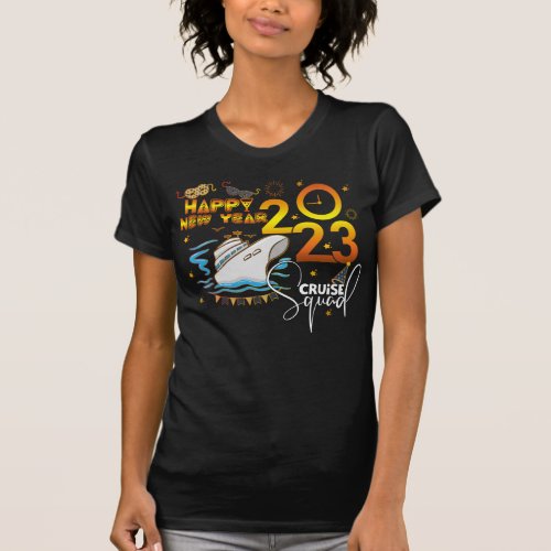 New Year Eve 2023 Cruise Party Family Group Friend T_Shirt
