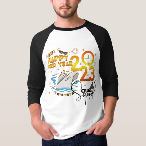 New Year Eve 2023 Cruise Party Family Group Friend T_Shirt