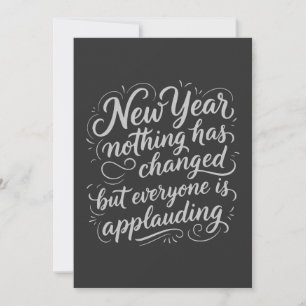 New Year Eve funny quote Holiday Card