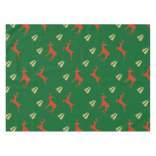 New Year Eve Gold and Red Art Tablecloth