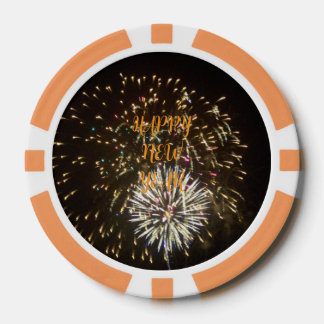 New Year Eve Party Decoration / Favor - Fireworks Poker Chips