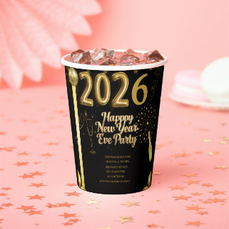 New Year Eve Party Paper Cup