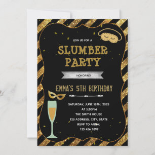 New year eve sleepover invitation