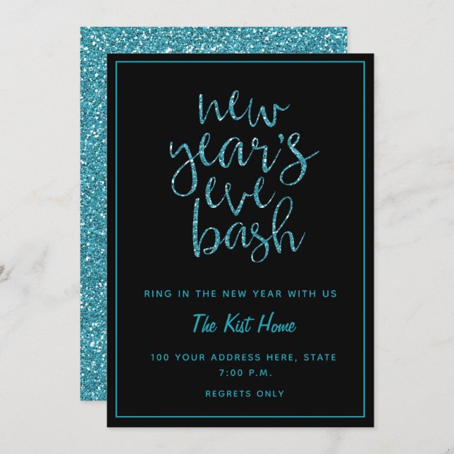 New Year Eve's Bash Invitation (Front/Back)