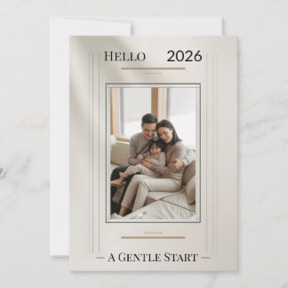 New Year Family Photo Card