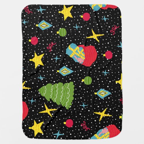 New Year Festive Colorful Seamless Baby Blanket