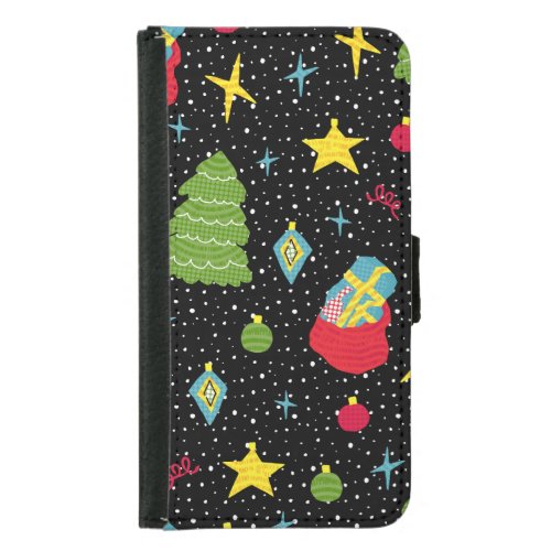 New Year Festive Colorful Seamless Samsung Galaxy S5 Wallet Case