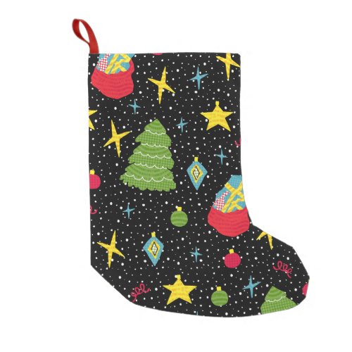 New Year Festive Colorful Seamless Small Christmas Stocking