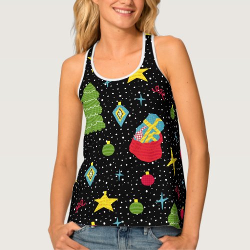 New Year Festive Colorful Seamless Tank Top