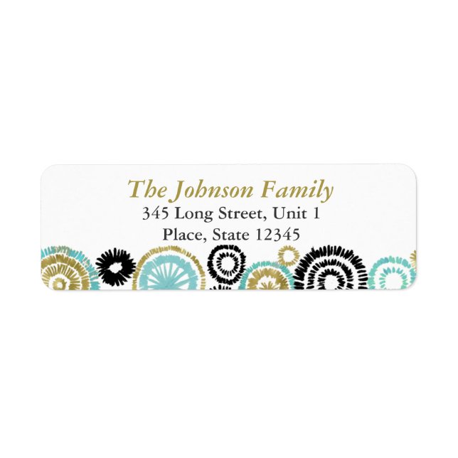 New Year | Fireworks | Address Labels (Front)