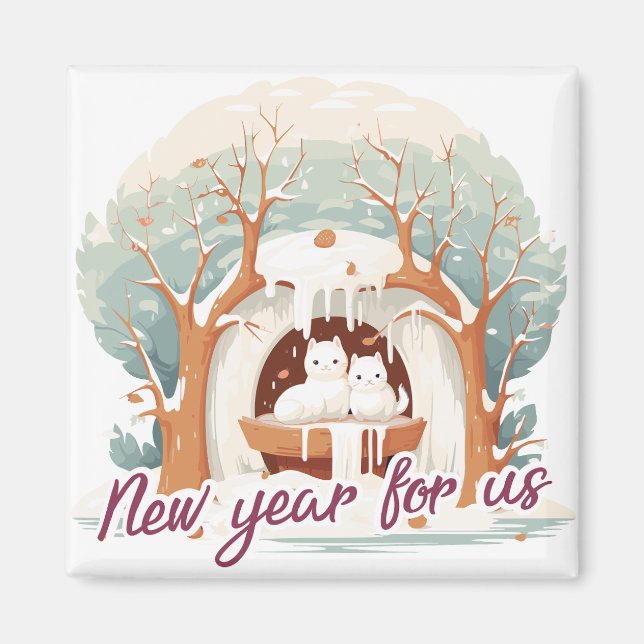 New year for us magnet (Front)