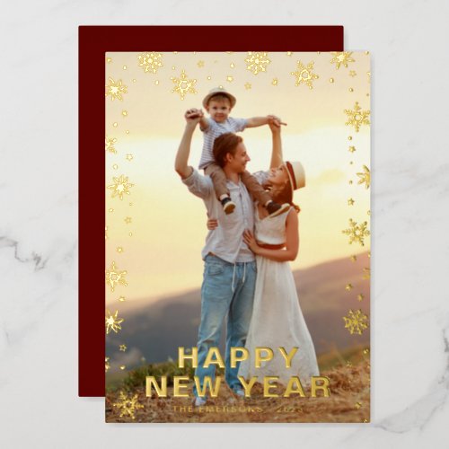 New Year Holiday Foil Card
