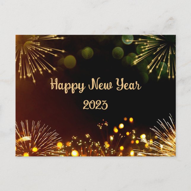 New Year Holiday Postcard (Front)