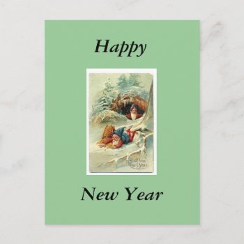 New Year Holiday Postcard by beatrice63 at Zazzle