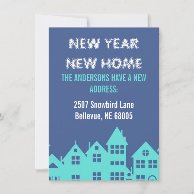 New year house moving announcement (Front)