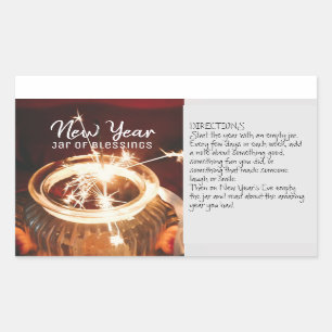 New Year Jar of Blessings Stickers