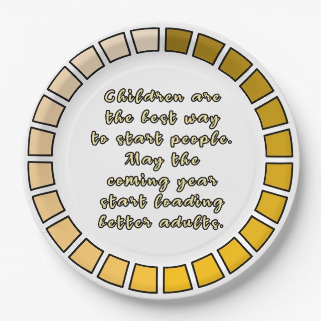 New Year Loading Paper Plates (Front)