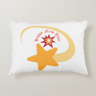 New year logo accent pillow