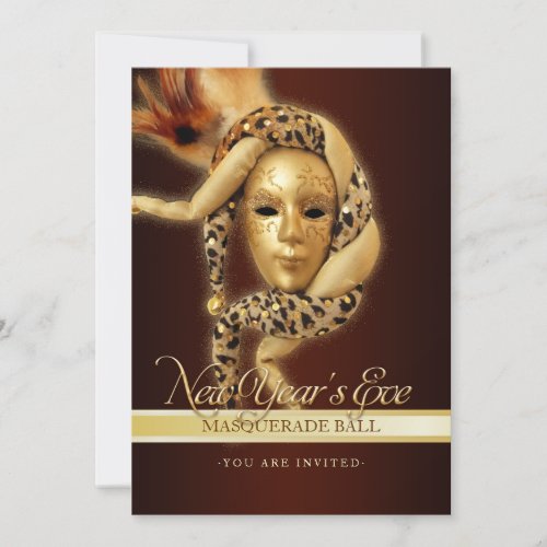 New Year Masquerade Party invitation