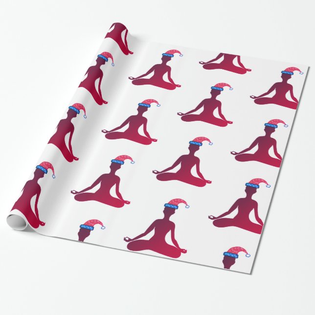 New Year Mediation Glossy Wrapping Paper (Unrolled)