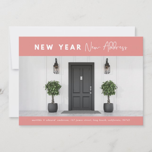 New year new address photo holiday (Front)