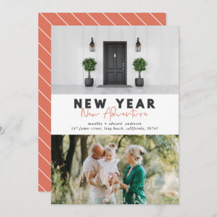 New year new adventure multi photo holiday card