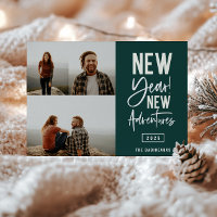 New Year New Adventures Photo Holiday Card