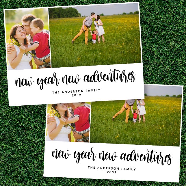 New Year New Adventures Photo  Holiday Card (Creator Uploaded)