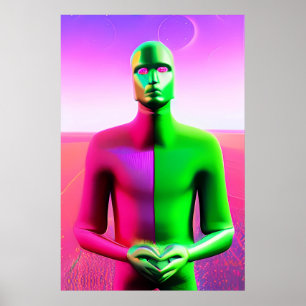 New Year, New Anxiety Ken Gage Surrealism Poster