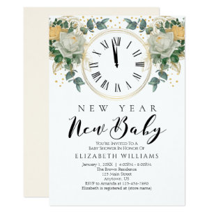 New Years Baby Invitations Zazzle