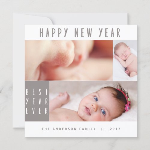 NEW YEAR NEW BABY_NEUTRAL HOLIDAY CARD
