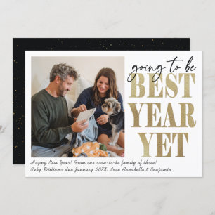 New Year New Baby Photo Pregnancy Announcement