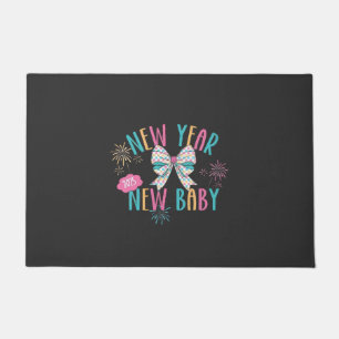New Year New Baby Pregnancy Mom To Be Doormat